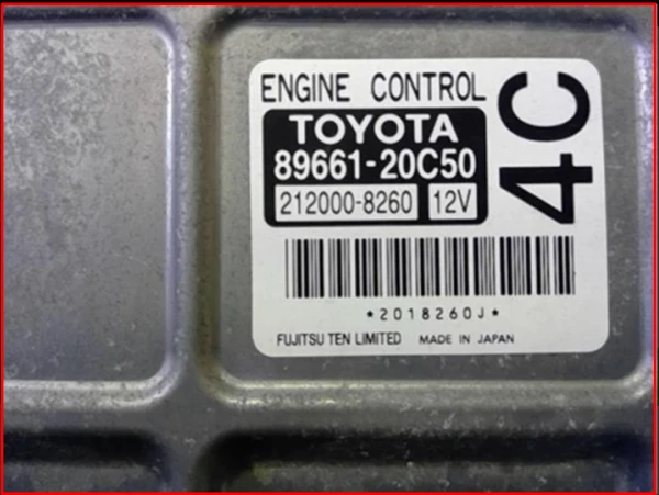 89661-20C50 Toyota Allion / Primeo 2012/13/14 Engine ECU/ Controler/ Computer DBA-NZT 260 8966120C50